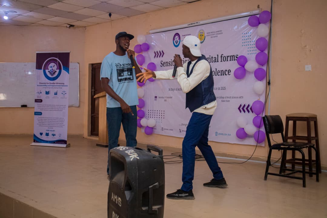 Community of women and children in Nigeria